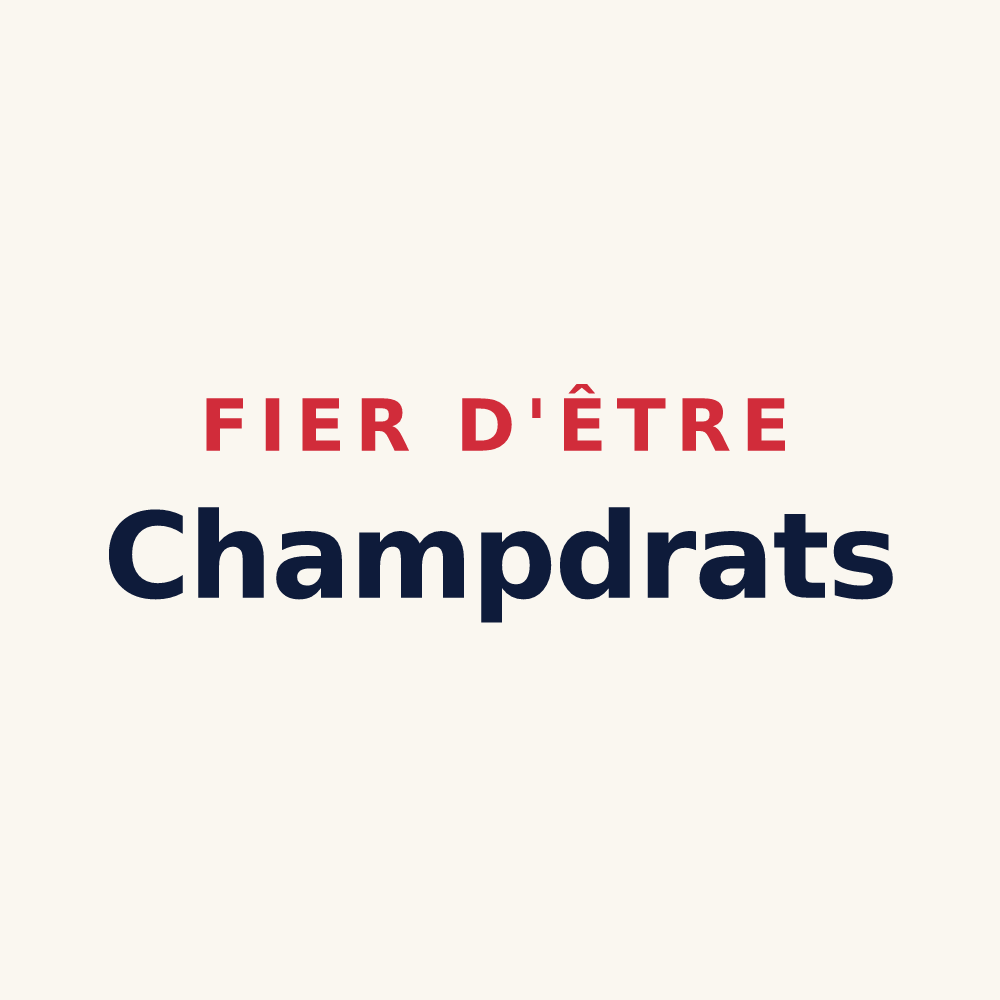 Tasse « Fier d'être Champdrats » — design pour Champdray