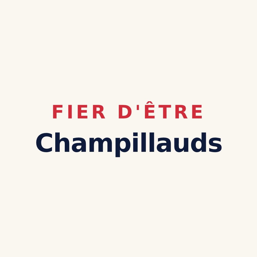 Tasse « Fier d'être Champillauds » — design pour Champeix