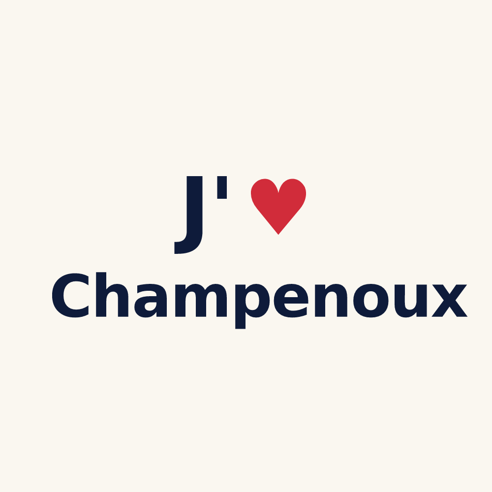 Tasse personnalisée Champenoux — design J'aime Champenoux