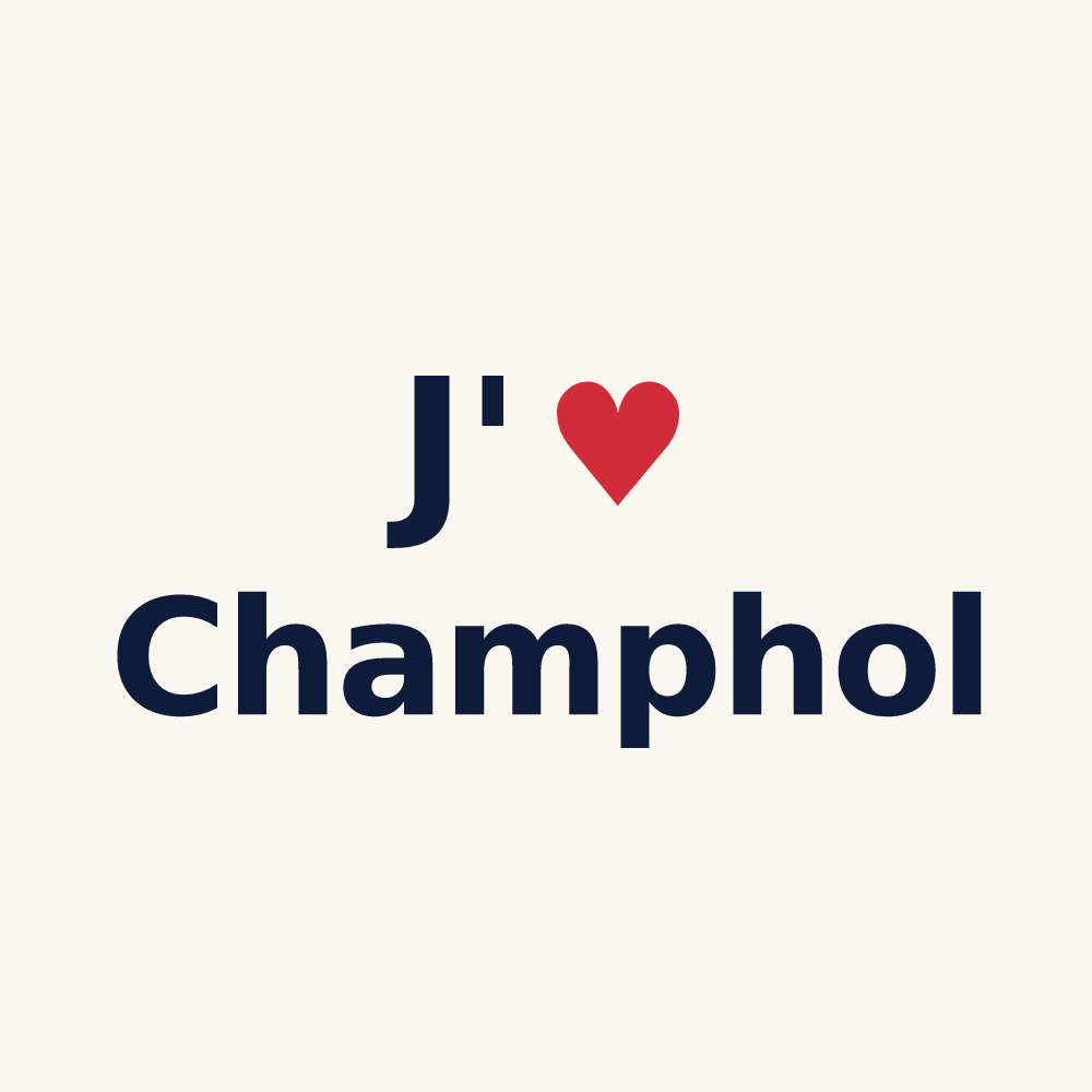 Tasse personnalisée Champhol — design J'aime Champhol