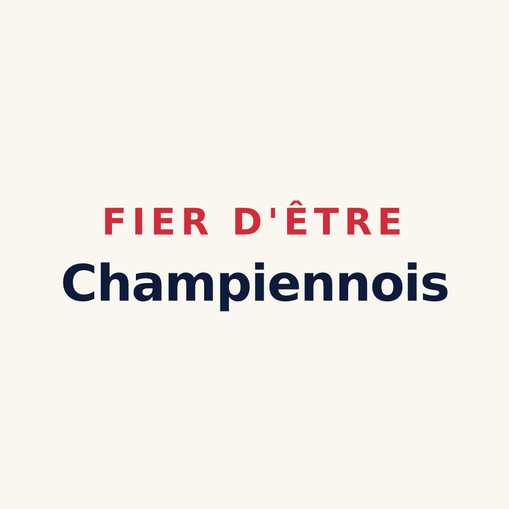 Tasse « Fier d'être Champiennois » — design pour Champien