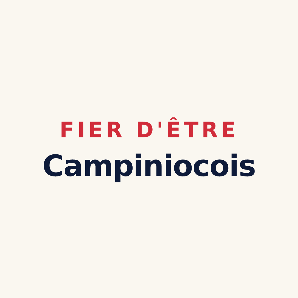 Tasse « Fier d'être Campiniocois » — design pour Champigny-en-Beauce