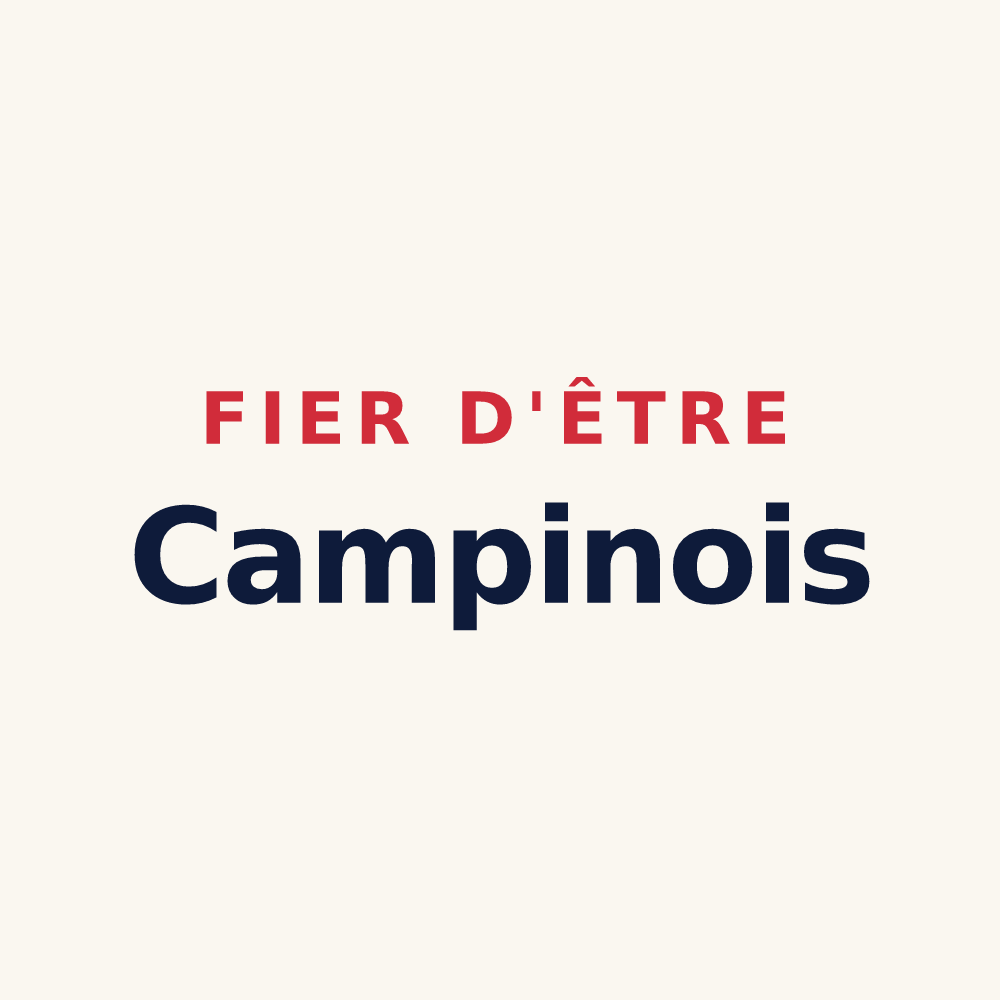 Tasse « Fier d'être Campinois » — design pour Champigny-sur-Marne