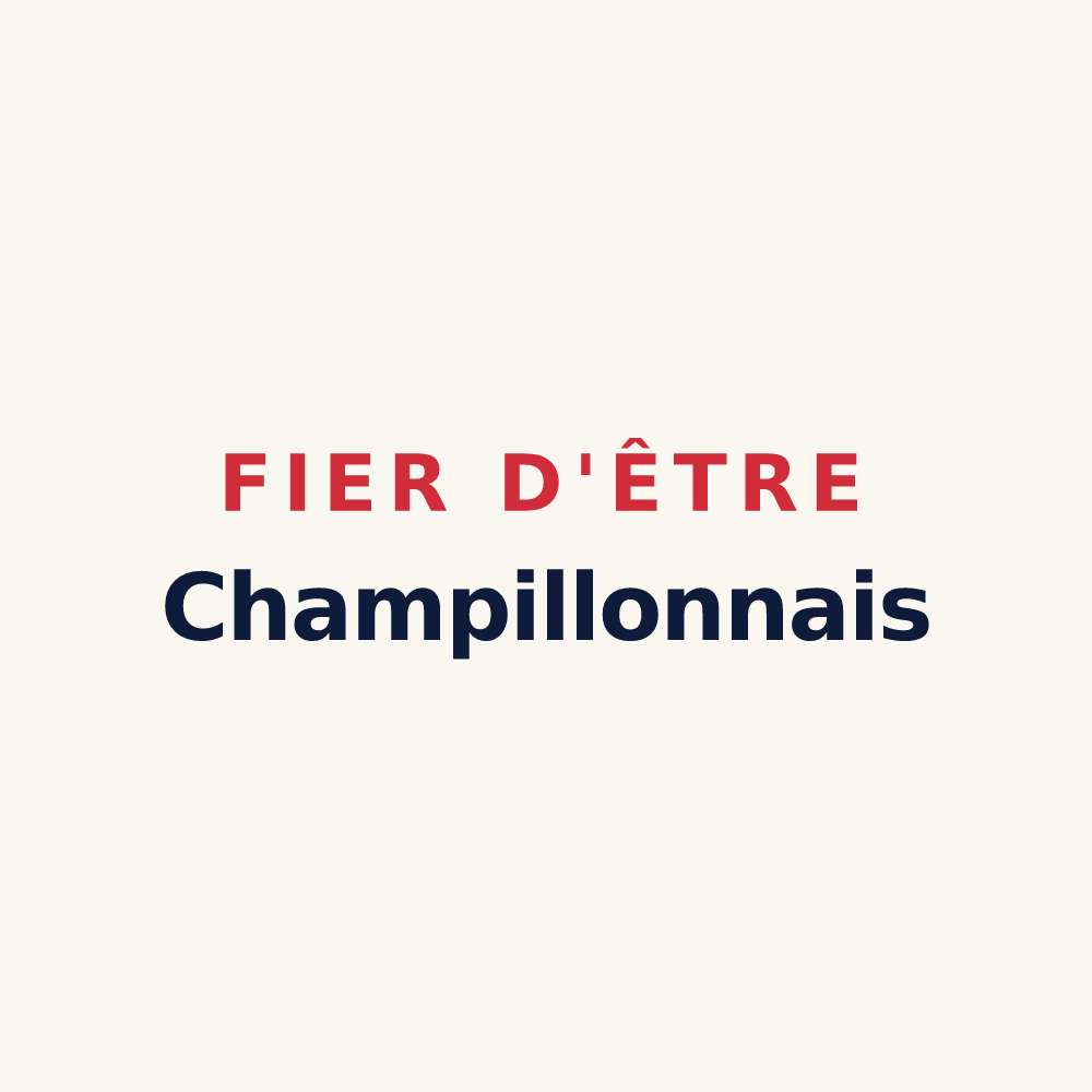 Tasse « Fier d'être Champillonnais » — design pour Champillon