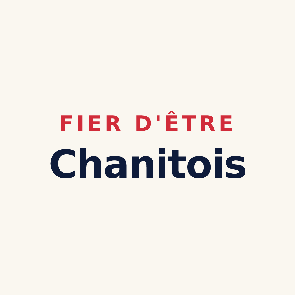 Tasse « Fier d'être Chanitois » — design pour Champlitte
