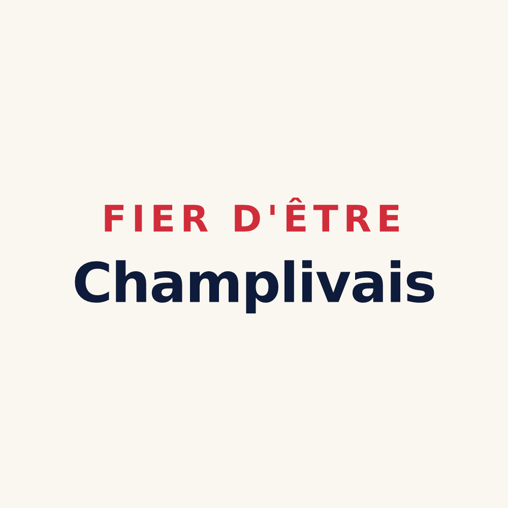 Tasse « Fier d'être Champlivais » — design pour Champlive
