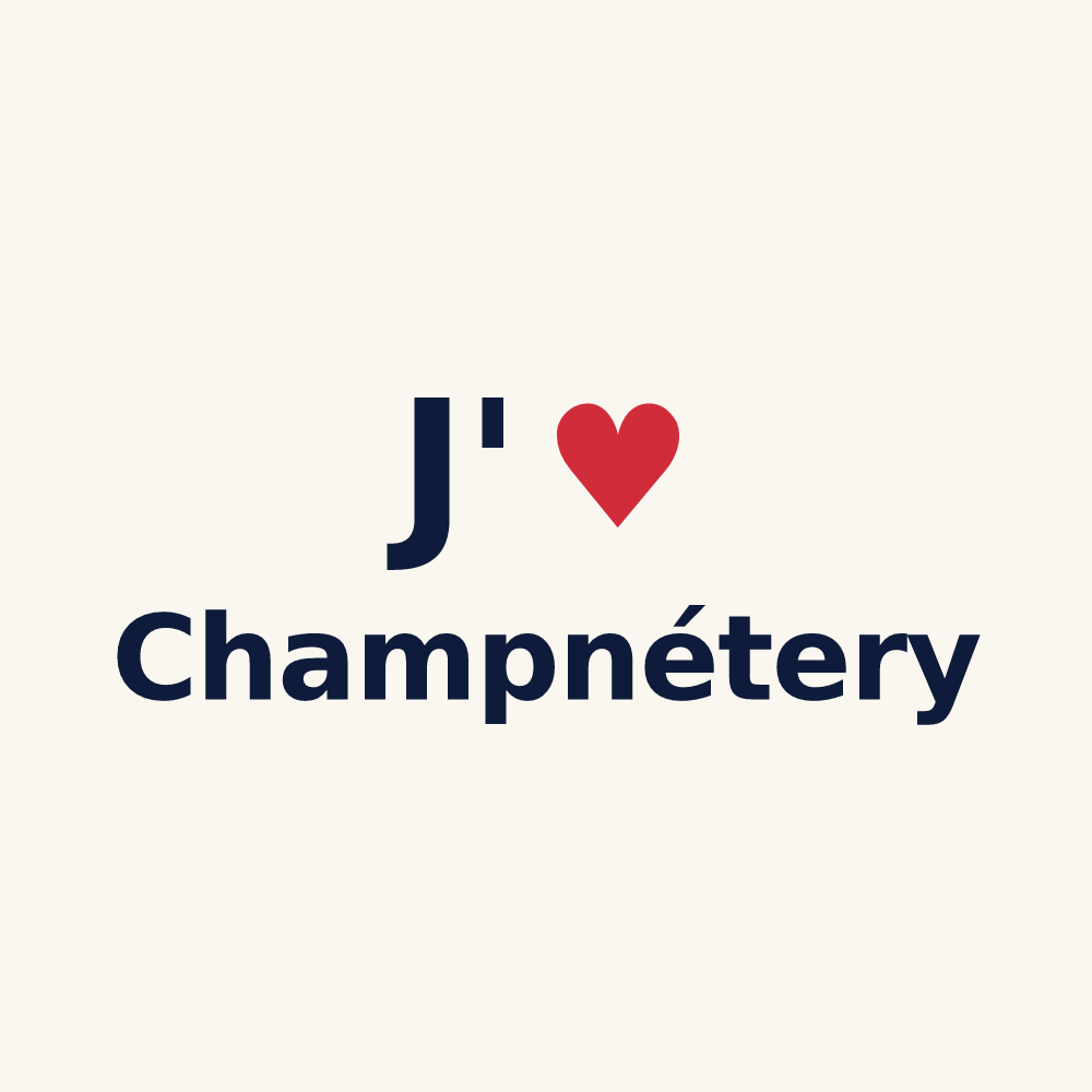 Tasse personnalisée Champnétery — design J'aime Champnétery