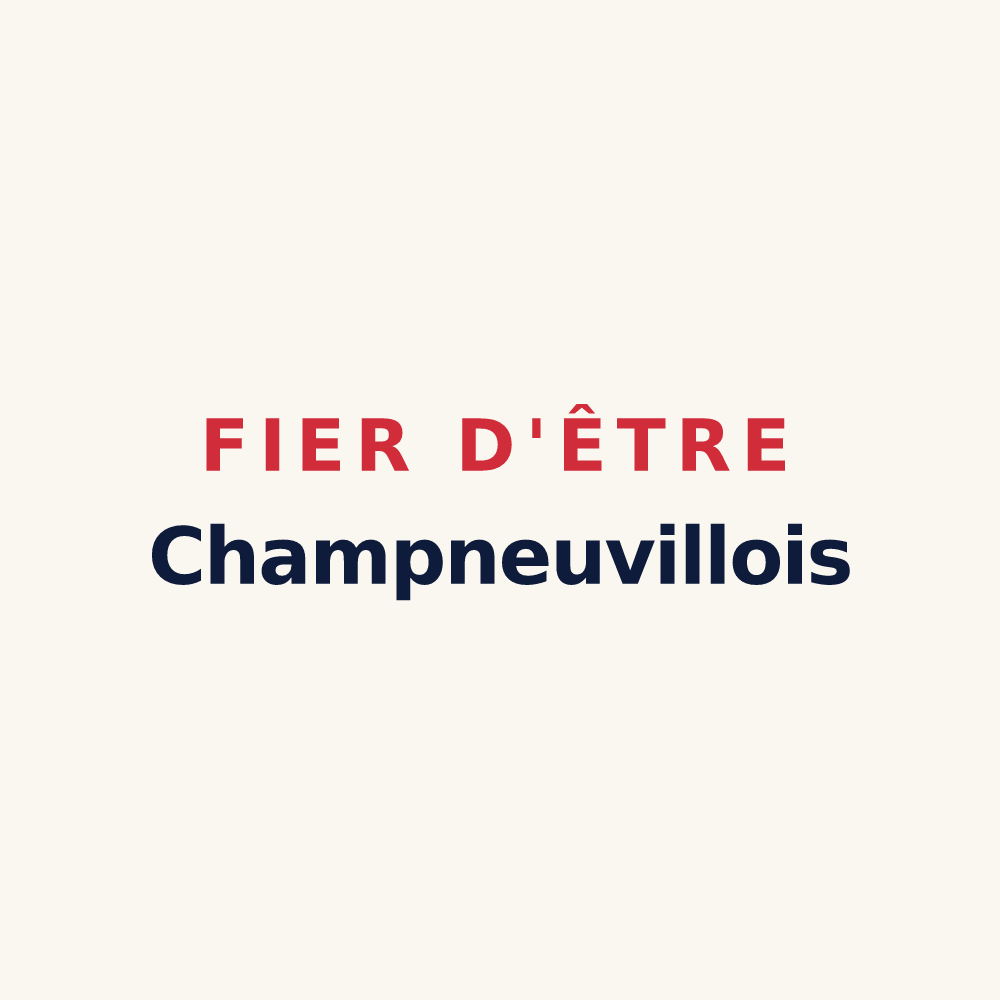 Tasse « Fier d'être Champneuvillois » — design pour Champneuville