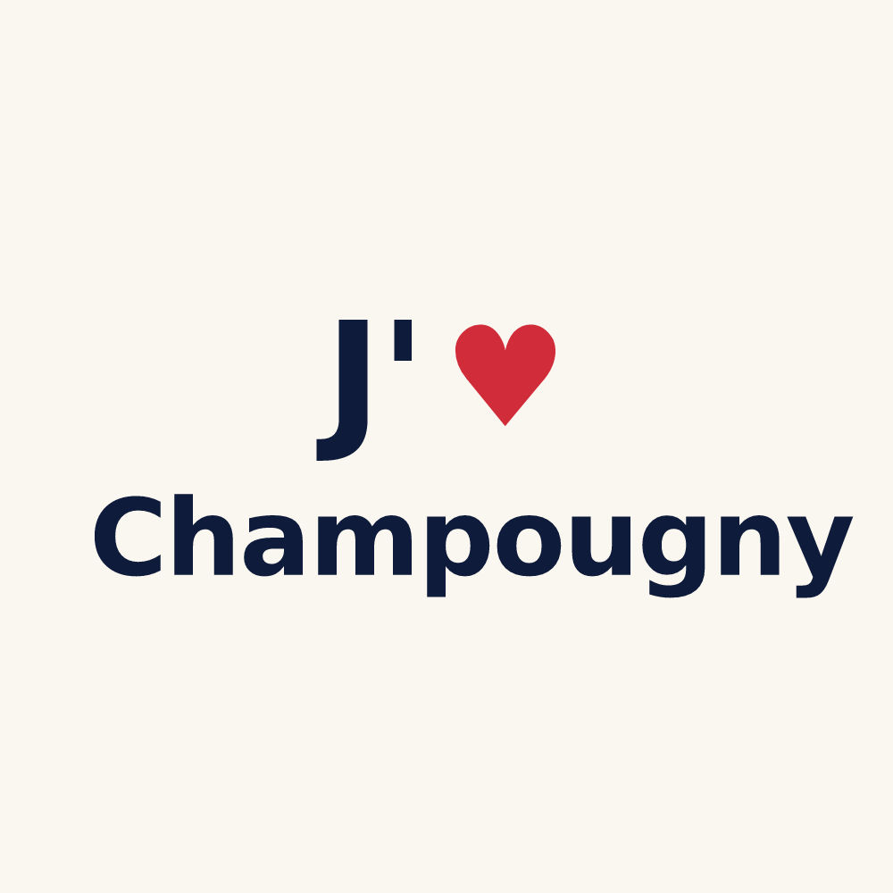 Tasse personnalisée Champougny — design J'aime Champougny