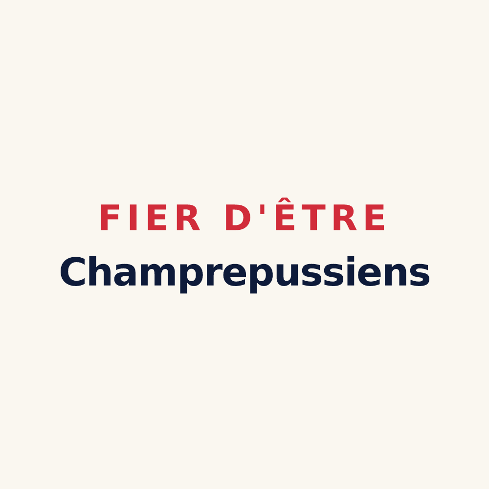 Tasse « Fier d'être Champrepussiens » — design pour Champrepus