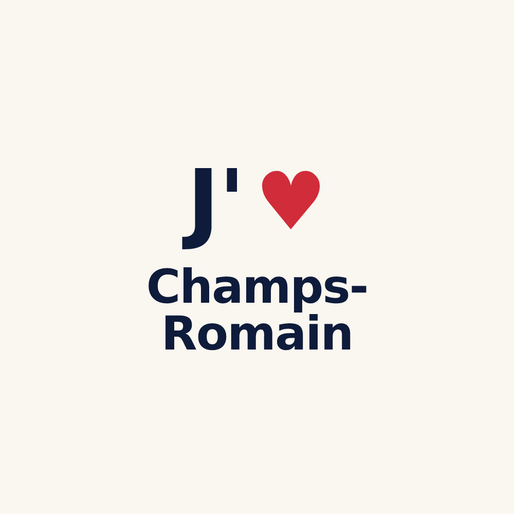 Tasse personnalisée Champs-Romain — design J'aime Champs-Romain