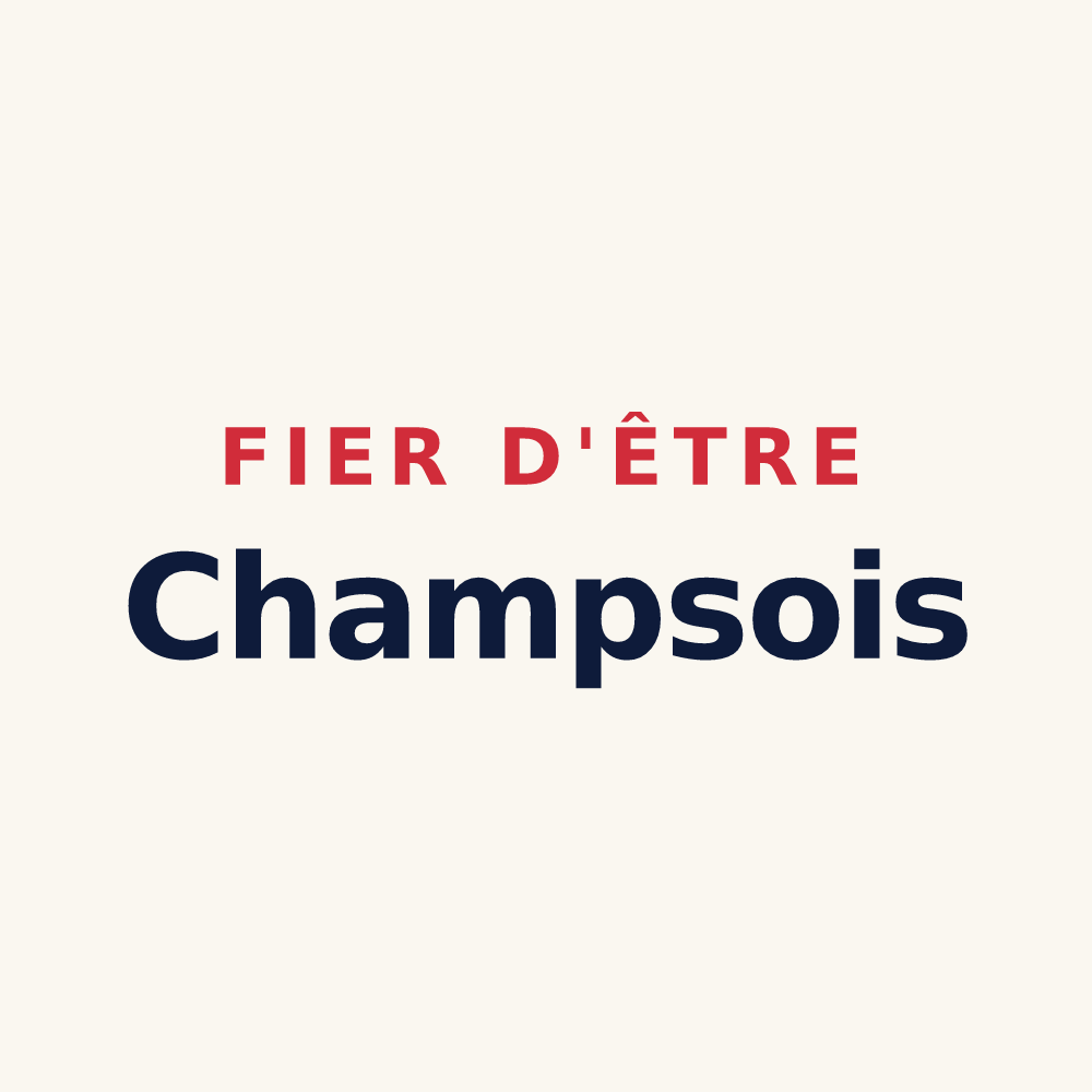 Tasse « Fier d'être Champsois » — design pour Champs-sur-Tarentaine-Marchal