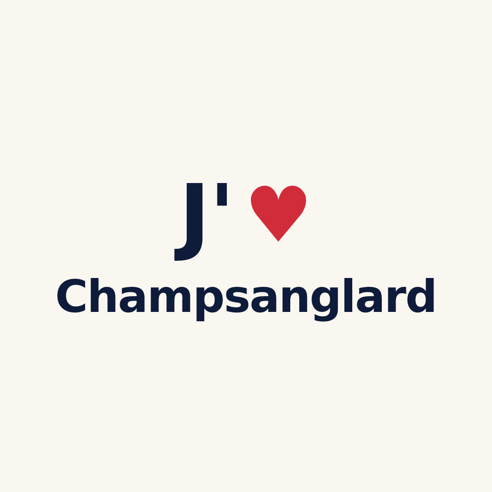 Tasse personnalisée Champsanglard — design J'aime Champsanglard