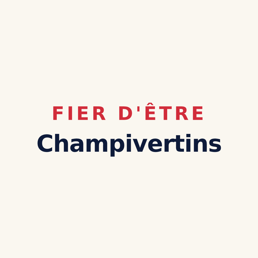 Tasse « Fier d'être Champivertins » — design pour Champvert