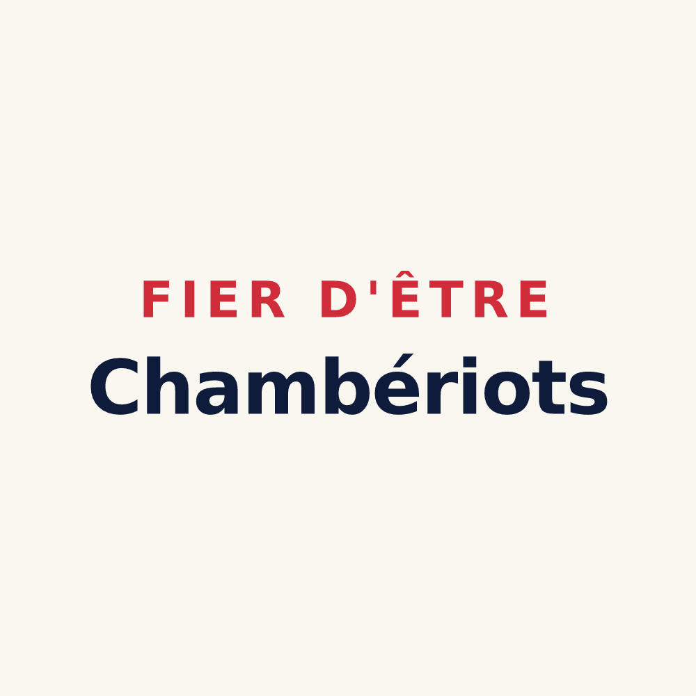 Tasse « Fier d'être Chambériots » — design pour Chamvres
