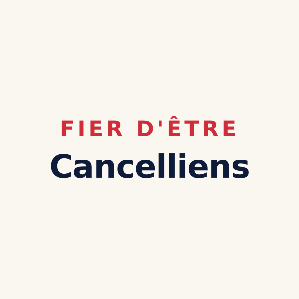 Tasse « Fier d'être Cancelliens » — design pour Chanceaux-sur-Choisille
