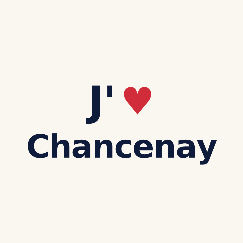 Tasse personnalisée Chancenay — design « J'aime Chancenay » imprimé sur la tasse