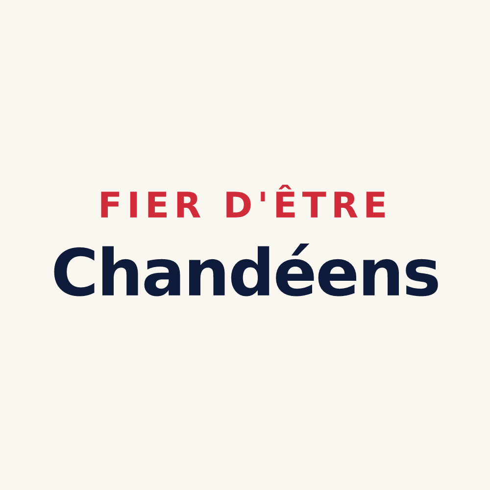 Tasse « Fier d'être Chandéens » — design pour Chandai