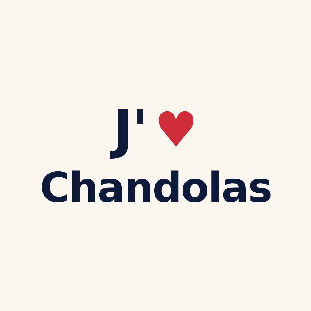 Tasse personnalisée Chandolas — design J'aime Chandolas