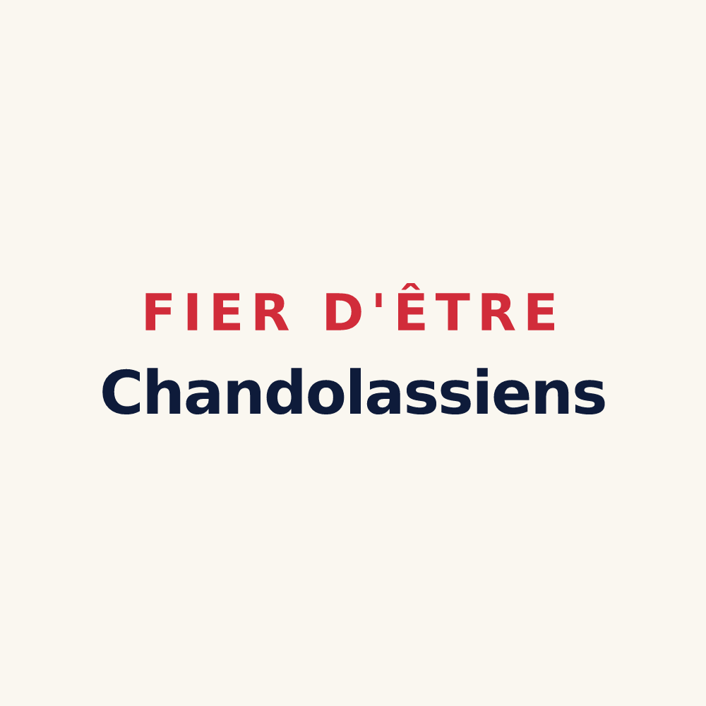 Tasse « Fier d'être Chandolassiens » — design pour Chandolas