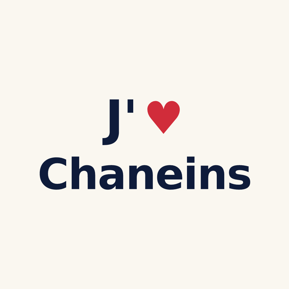 Tasse personnalisée Chaneins — design J'aime Chaneins