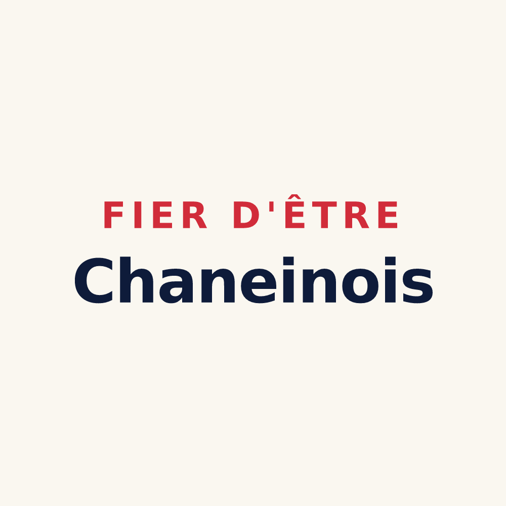 Tasse « Fier d'être Chaneinois » — design pour Chaneins