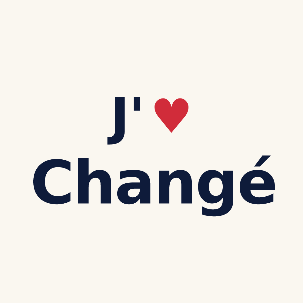 Tasse personnalisée Changé — design J'aime Changé