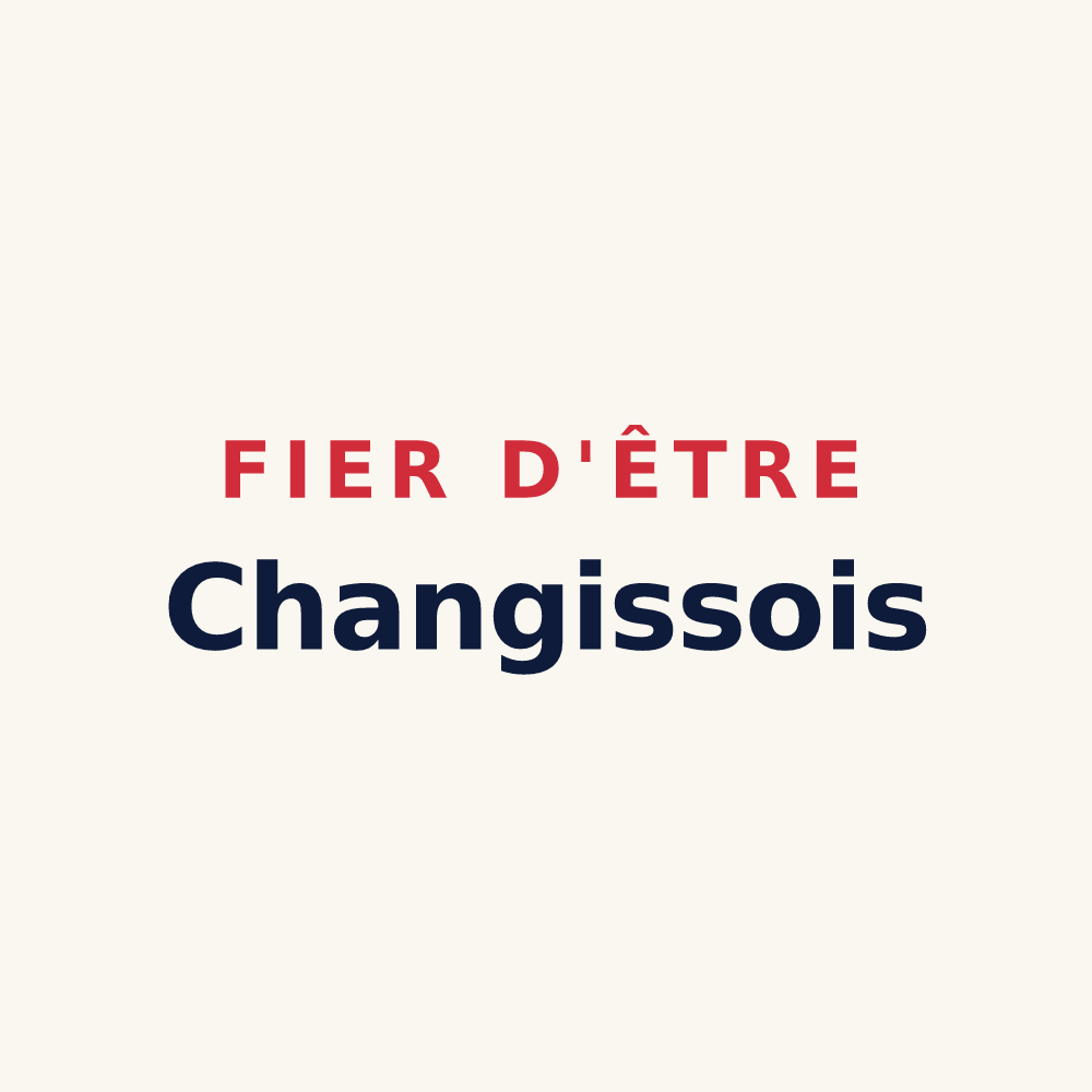 Tasse « Fier d'être Changissois » — design pour Changis-sur-Marne
