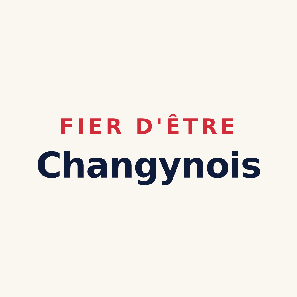 Tasse « Fier d'être Changynois » — design pour Changy
