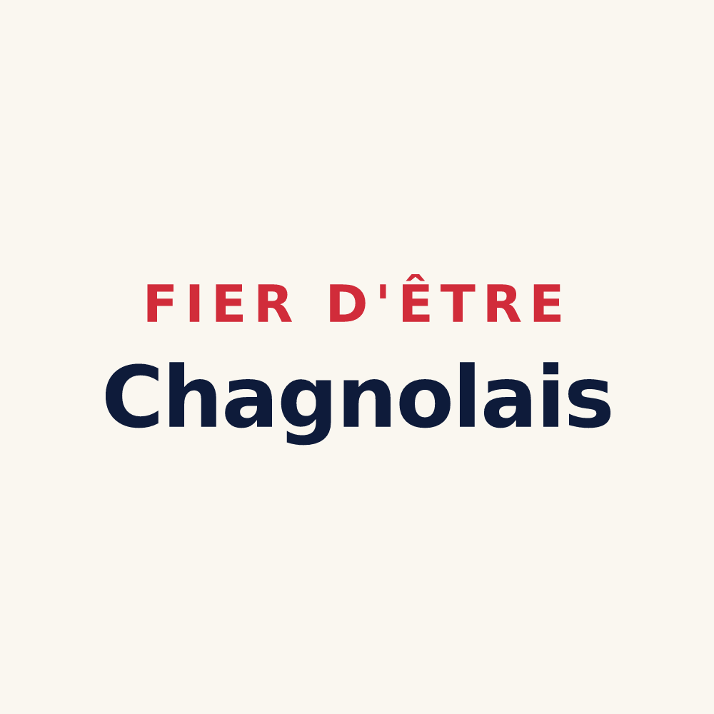 Tasse « Fier d'être Chagnolais » — design pour Chaniers