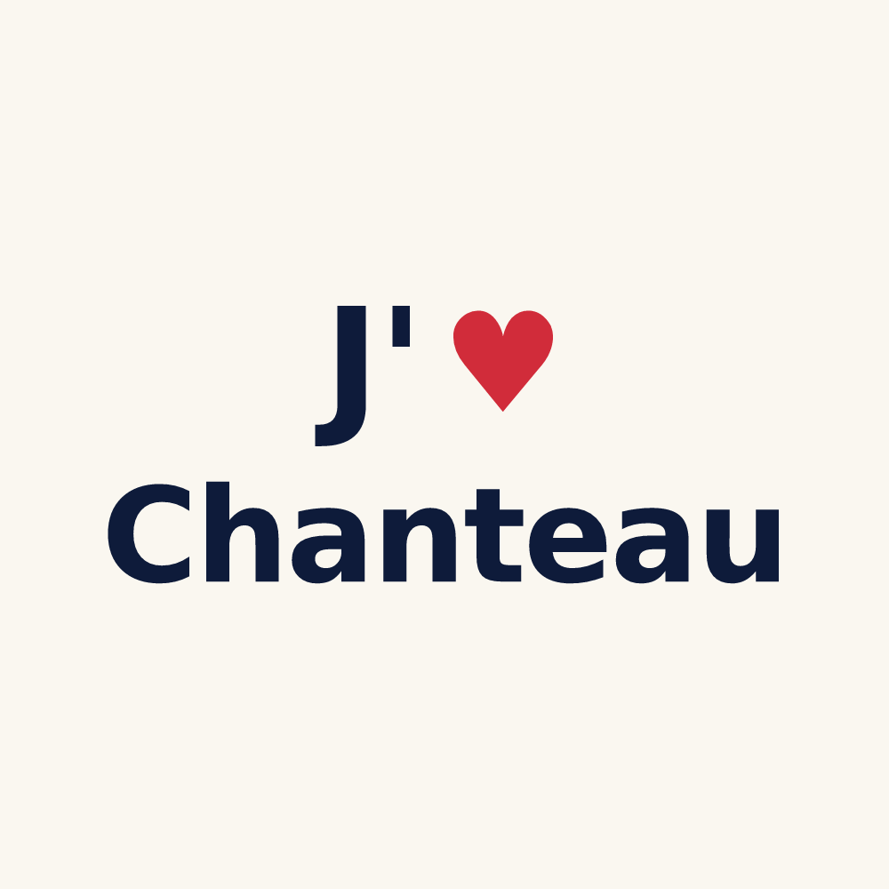 Tasse personnalisée Chanteau — design J'aime Chanteau