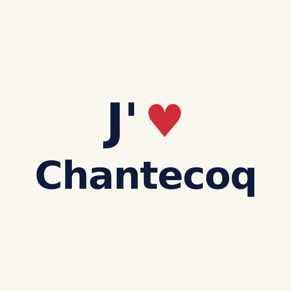 Tasse personnalisée Chantecoq — design J'aime Chantecoq