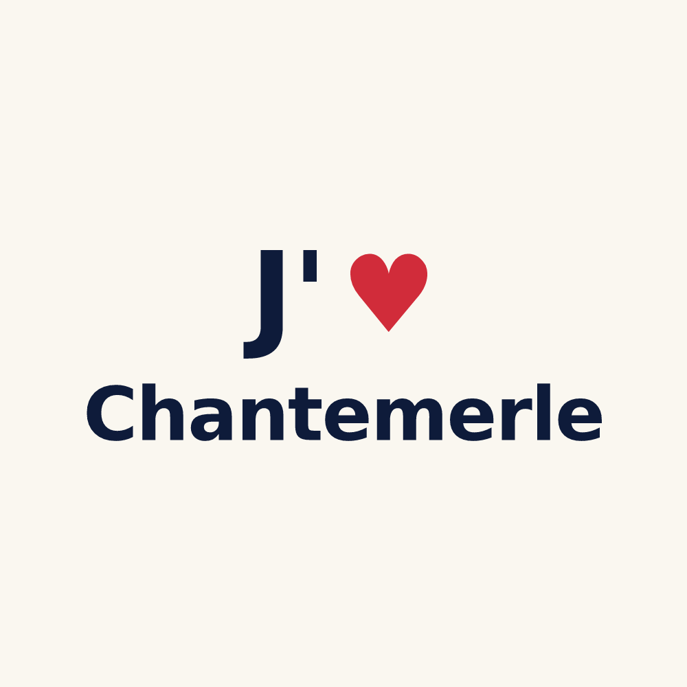 Tasse personnalisée Chantemerle — design J'aime Chantemerle