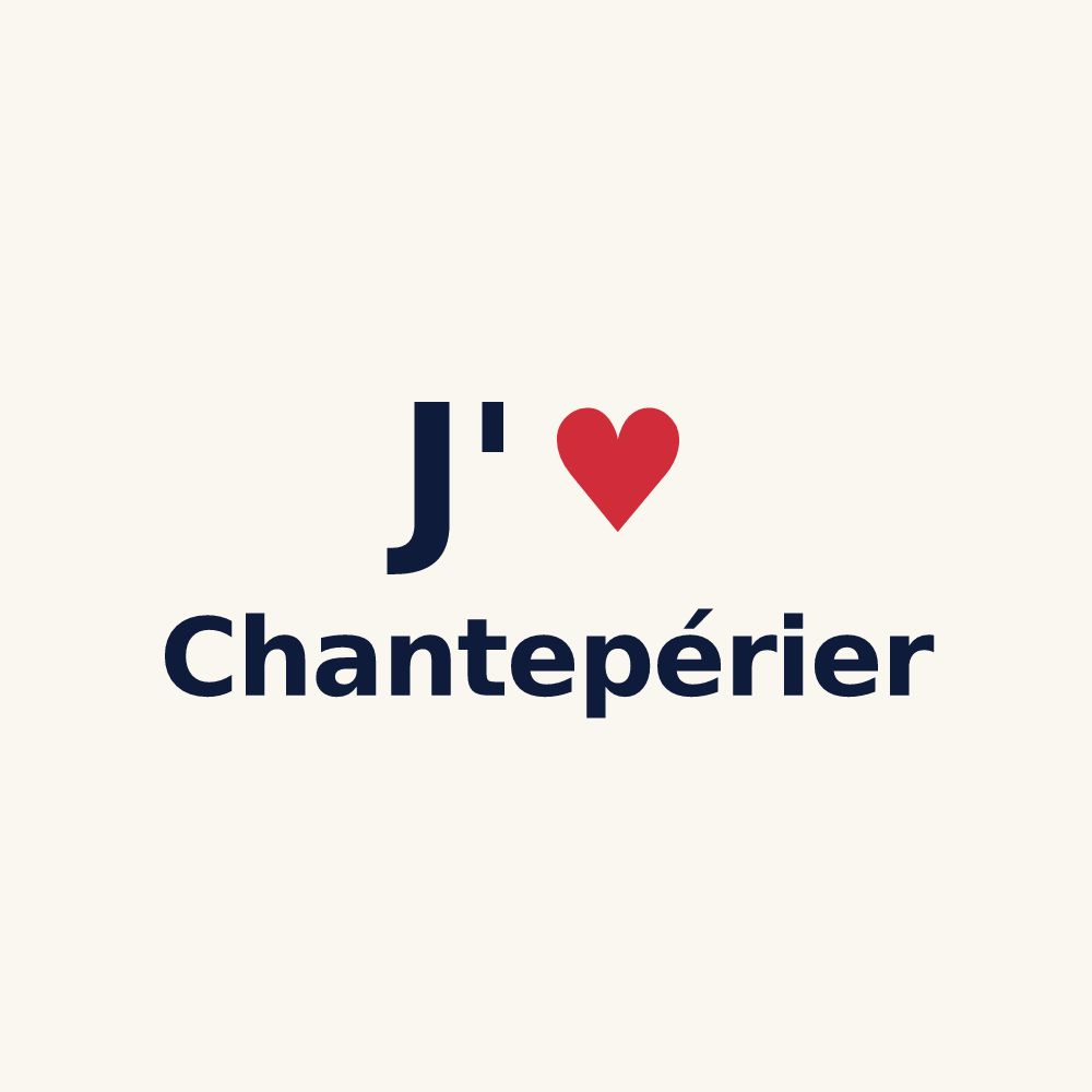 Tasse personnalisée Chantepérier — design J'aime Chantepérier