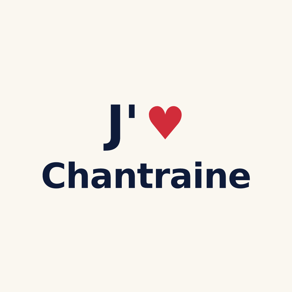 Tasse personnalisée Chantraine — design J'aime Chantraine