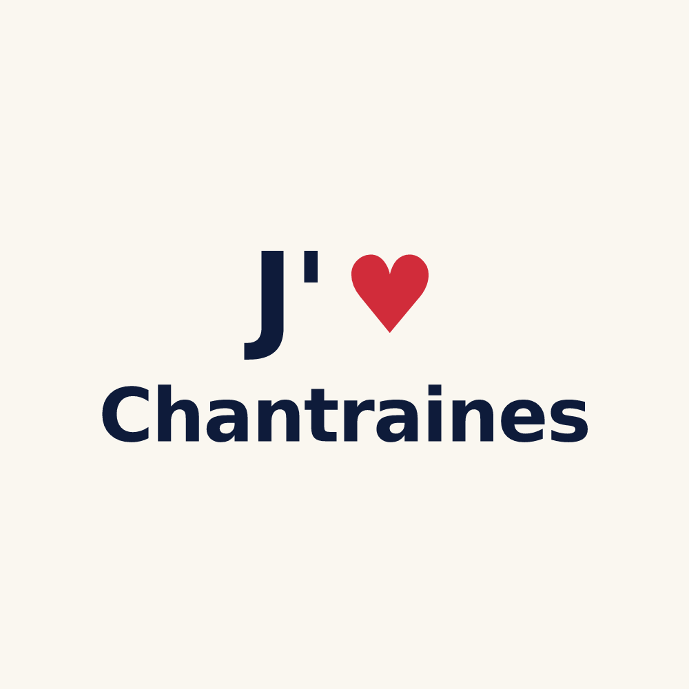 Tasse personnalisée Chantraines — design J'aime Chantraines