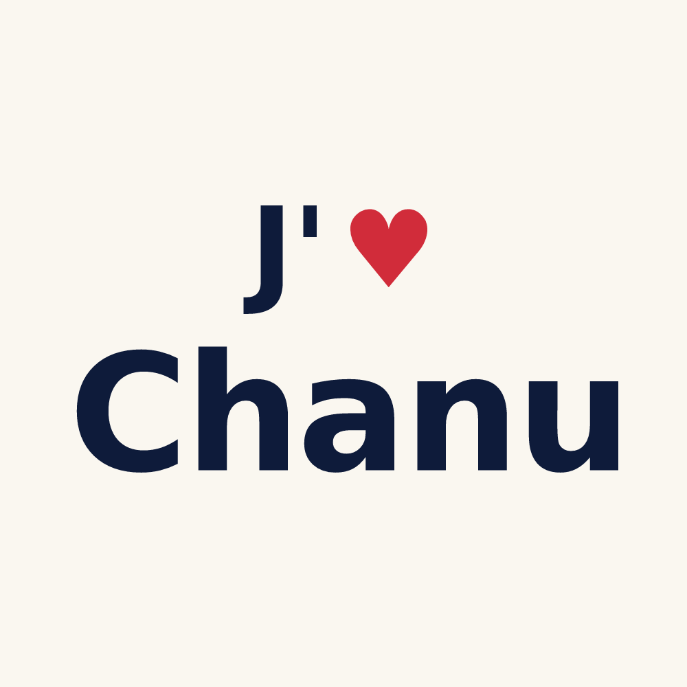 Tasse personnalisée Chanu — design J'aime Chanu