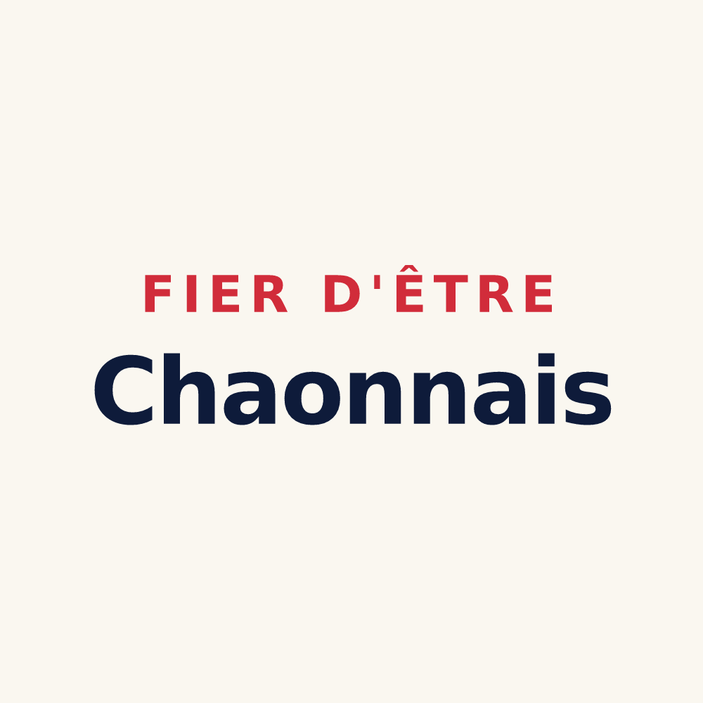 Tasse « Fier d'être Chaonnais » — design pour Chaon