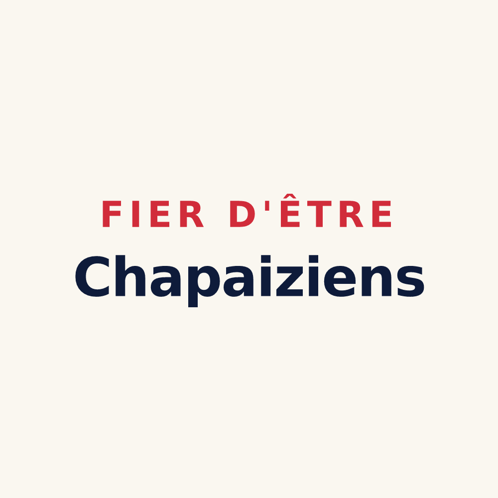 Tasse « Fier d'être Chapaiziens » — design pour Chapaize