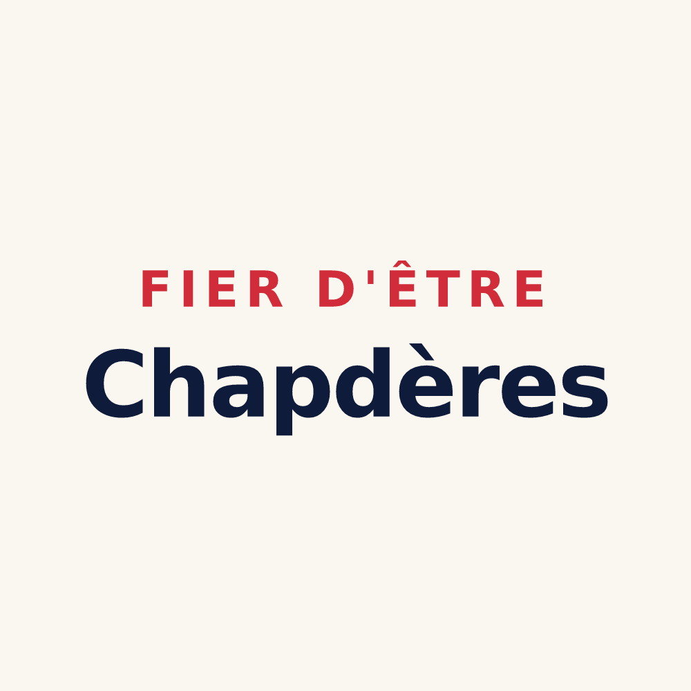 Tasse « Fier d'être Chapdères » — design pour Chapdes-Beaufort