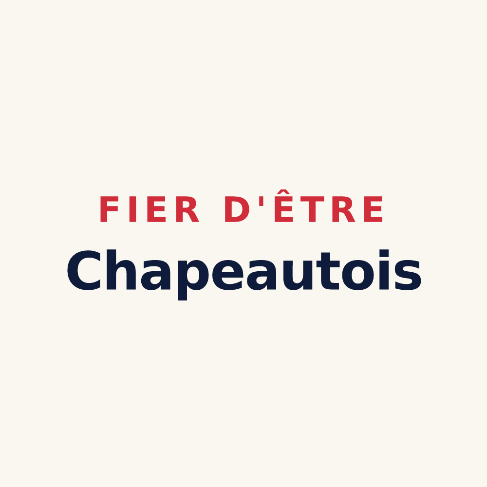 Tasse « Fier d'être Chapeautois » — design pour Chapeau
