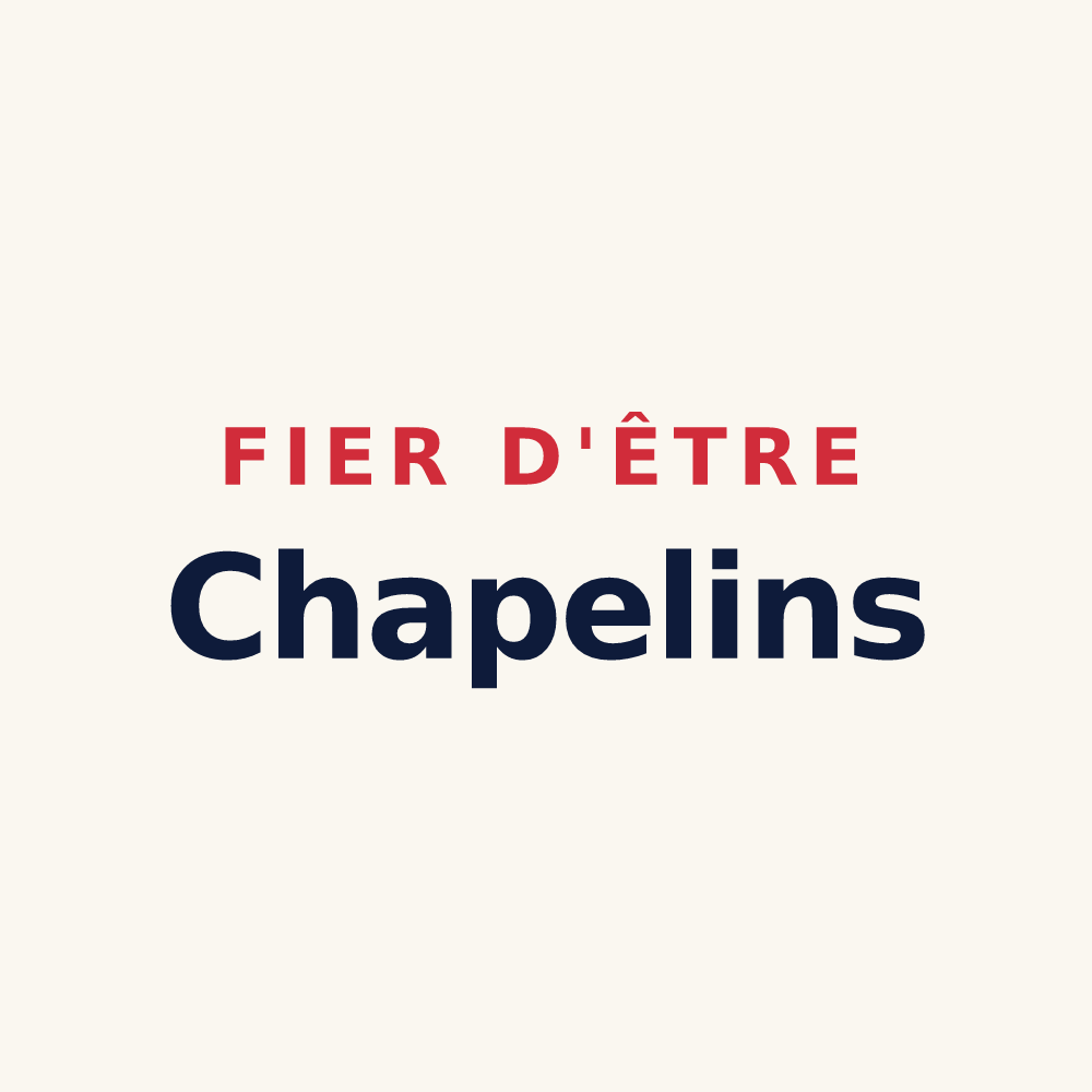 Tasse « Fier d'être Chapelins » — design pour Chapelle-d'Huin