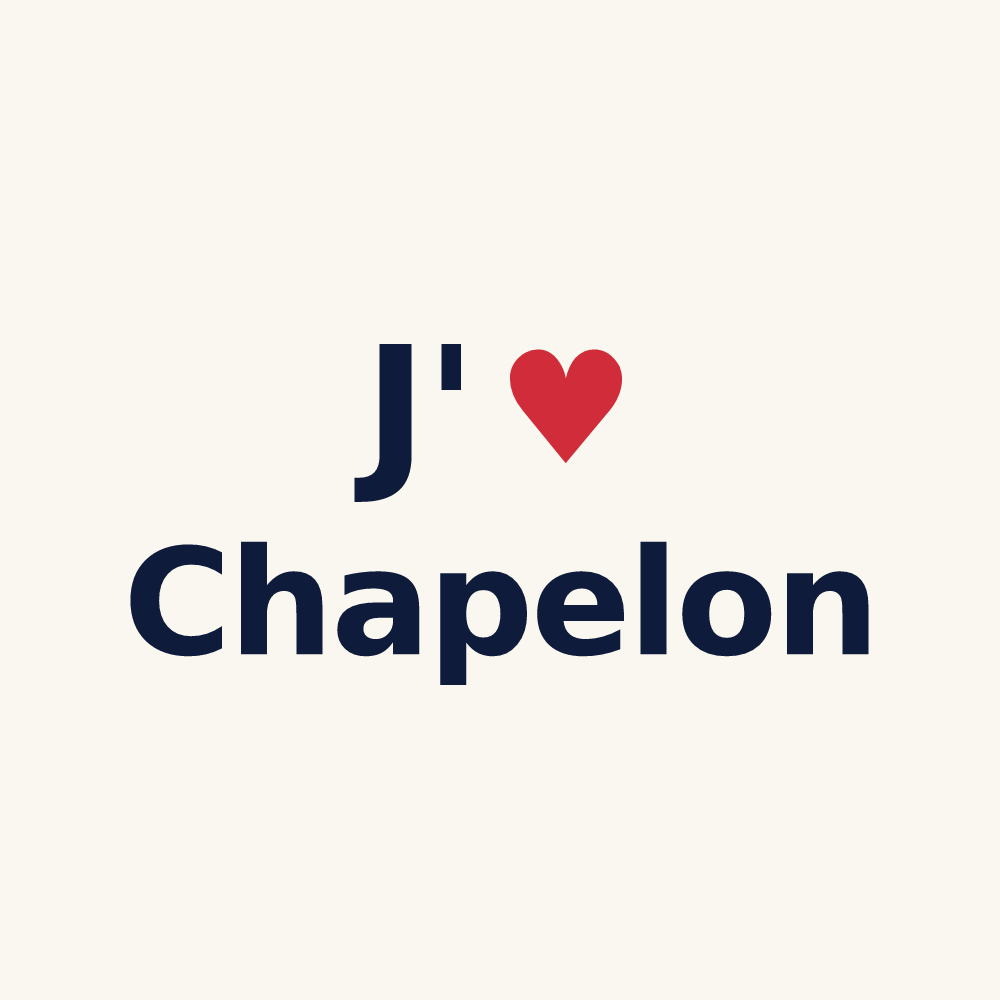 Tasse personnalisée Chapelon — design J'aime Chapelon