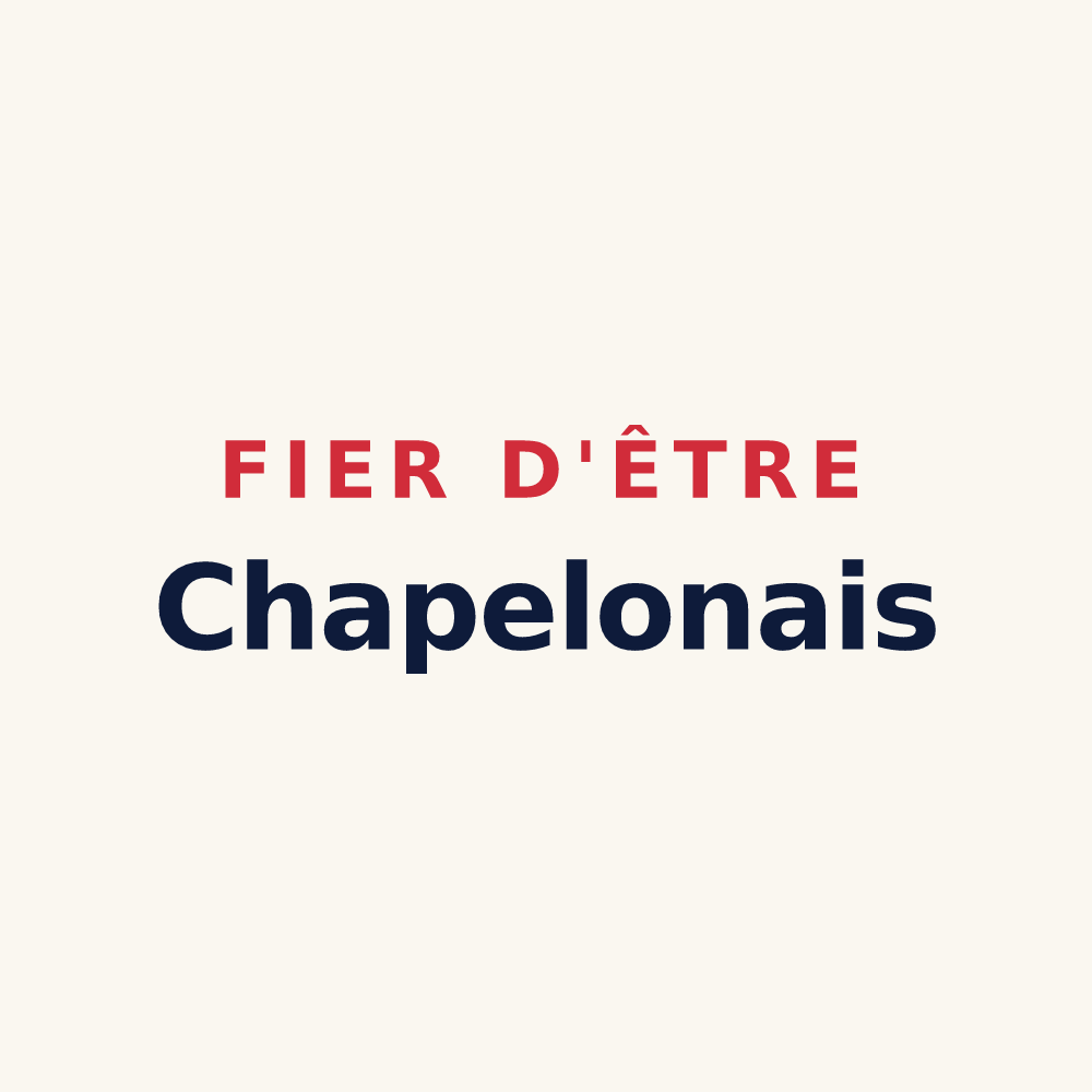 Tasse « Fier d'être Chapelonais » — design pour Chapelon