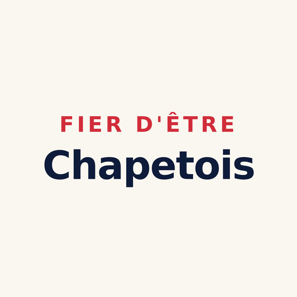Tasse « Fier d'être Chapetois » — design pour Chapet