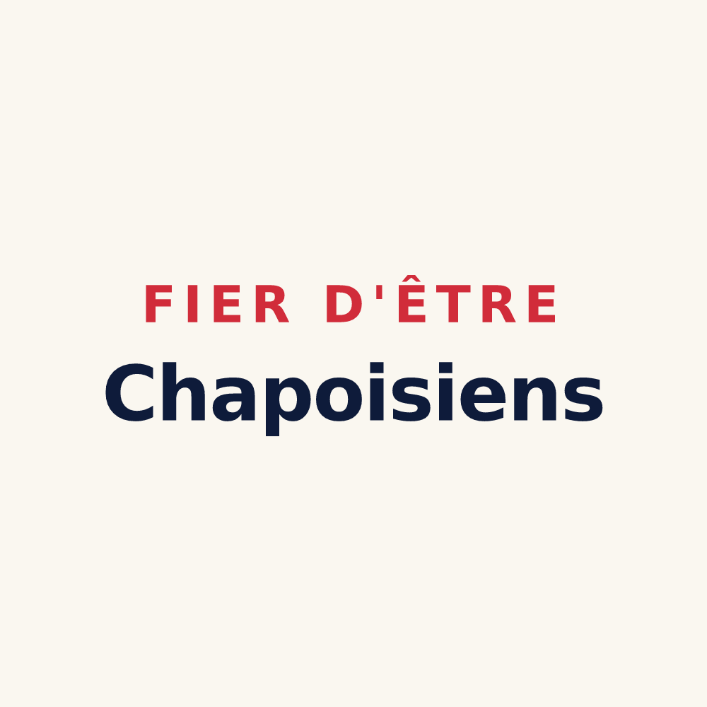 Tasse « Fier d'être Chapoisiens » — design pour Chapois