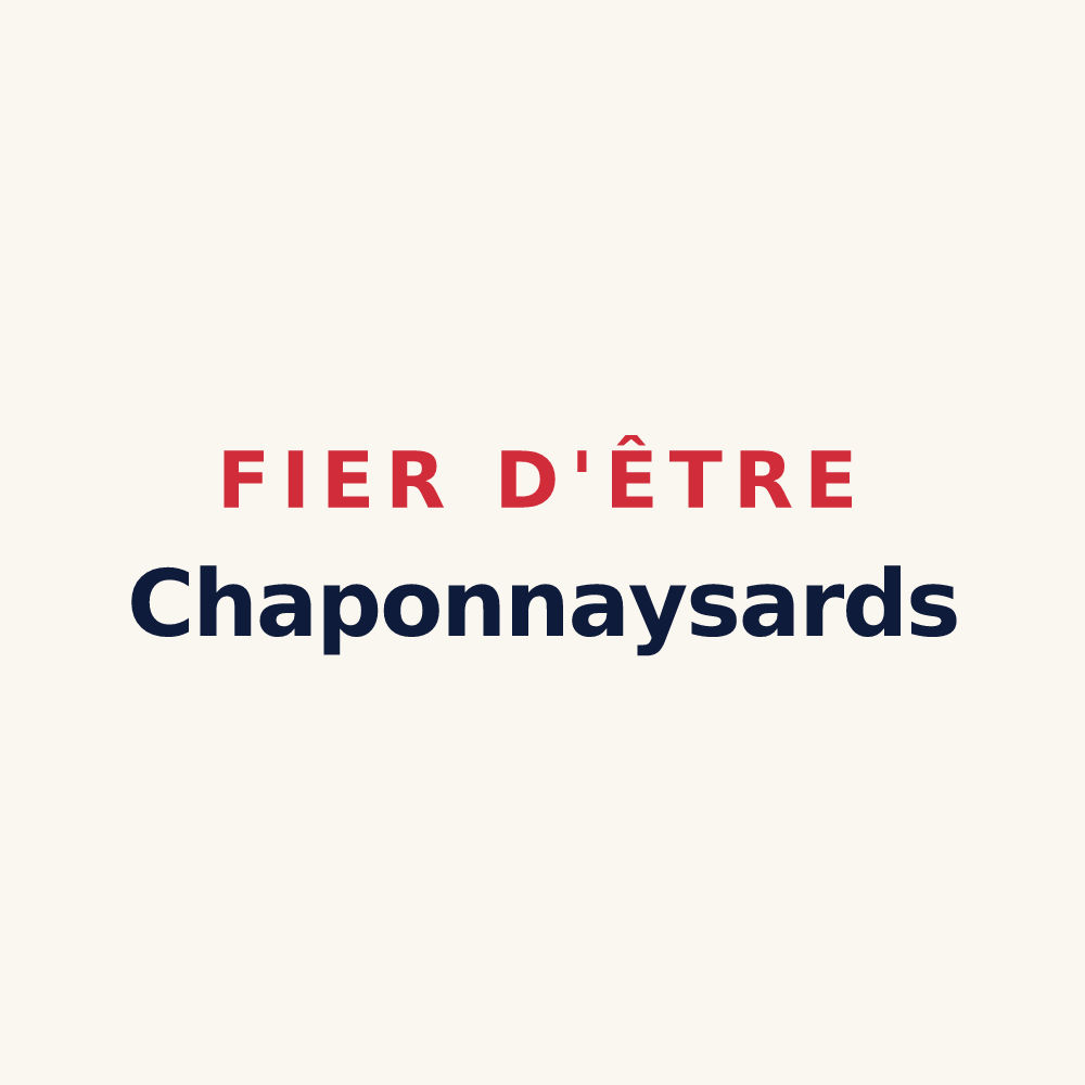 Tasse « Fier d'être Chaponnaysards » — design pour Chaponnay