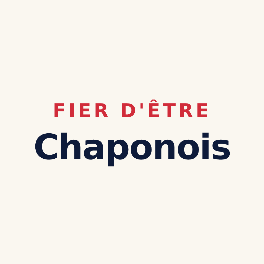 Tasse « Fier d'être Chaponois » — design pour Chaponost