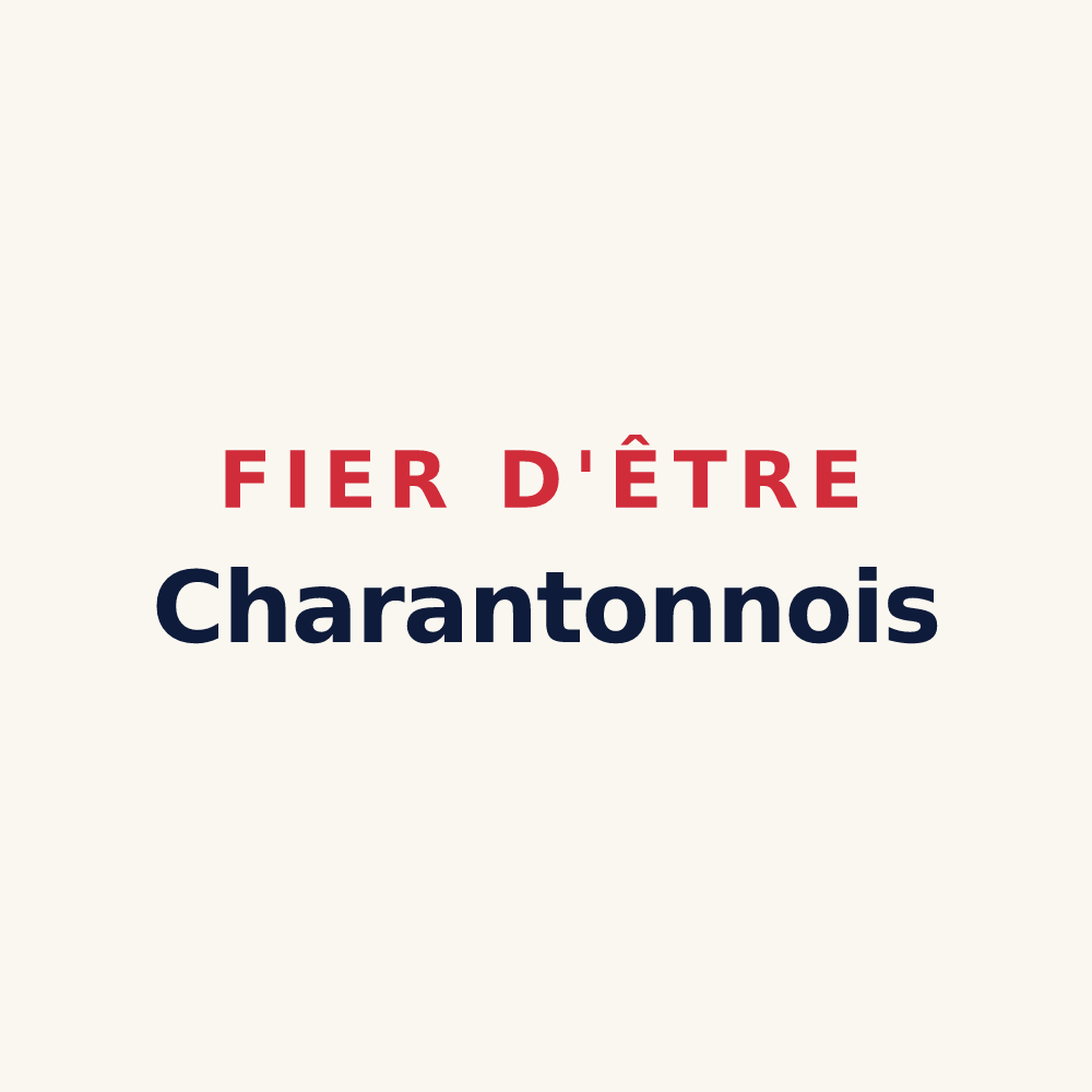 Tasse « Fier d'être Charantonnois » — design pour Charantonnay