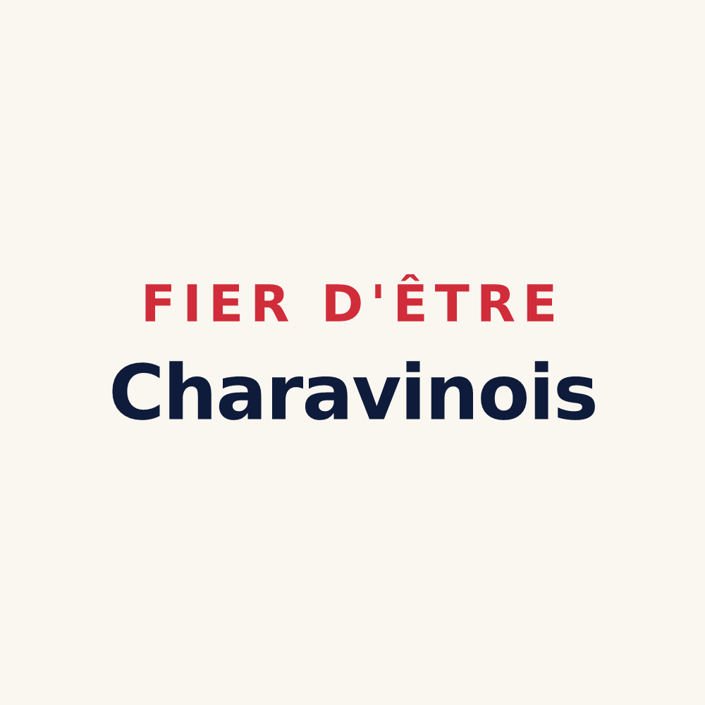 Tasse « Fier d'être Charavinois » — design pour Charavines